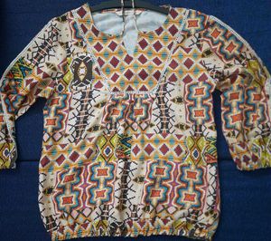 Aztec Print Top M