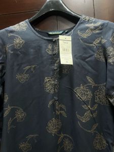 Grey N Gold Print By Avaasa.