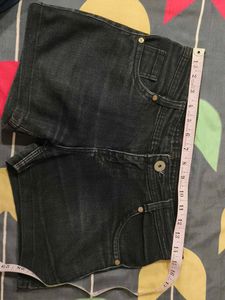 Dark Wash Denim Mini Shorts