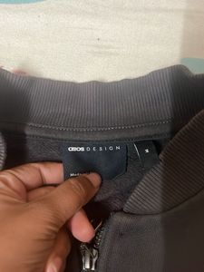 Black Quarter Zip Sweatshirt
