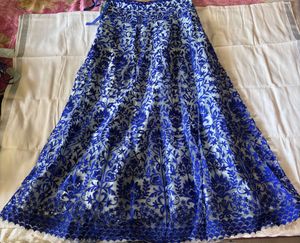 BLUE EMBROIDERED LEHENGA 🦋🌀