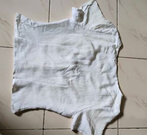 White Short Sleeve Blouse