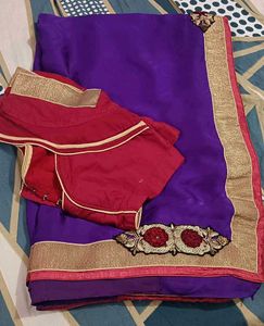 Beautiful Heavy Quality Saree 🤩 With Blouse