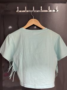 Blue Crop Top