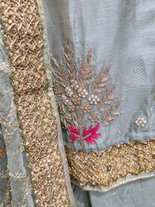 elegant chanderi pallazo suit
