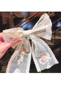 Floral Lace Hair Bow