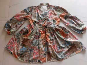 Patchwork Print Dress