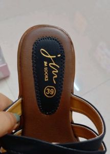 Black Criss-Cross Sandals