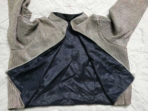 Partywear Sparkly Silver Bomber Jacket