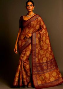 Elegant Floral Saree