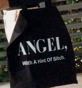 &#34;Angel, With A Hint Of Bitch&#34; Tote Bag
