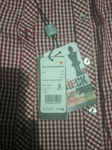 Checked Short Sleeve Top