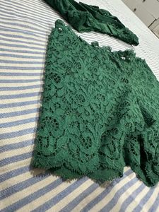 Green Lace Lingerie Set