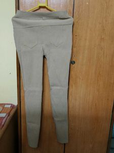 Beige Stretch Pants