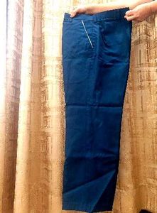Men's Blue Casual Pants