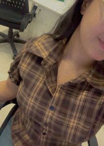 Brown Plaid Corset Top