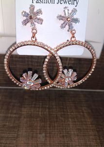 Rose Gold Elegant Hoop Earring