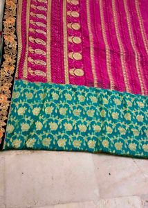 Patli Pallu Saree With Two Colours