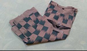 High Quality Boys Checkered Graphic T-Shirt