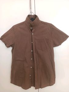 Brown Cotton Shirt