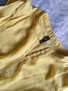 Yellow Chiffon Mini Dress