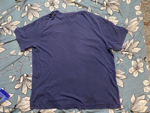Puma Navy Blue Men ESS Logo T-shirt