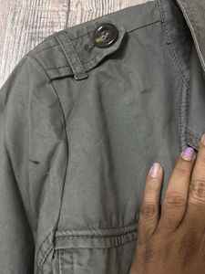 Olive Green Trench Coat