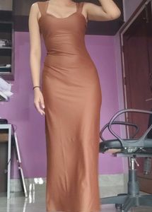 Caramel Bodycon Dress