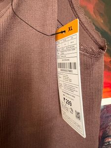 Zudio Brown Lace Tank Top