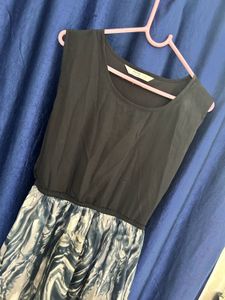 Black Printed 👗 Dress