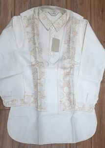 Jacket Kurta Pajama Chudidar Set (Cream)🛍