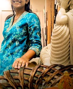 Floral Print Kurta embroided pakistani look pant