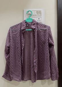 Net ,Cotton, Sheer Shirt