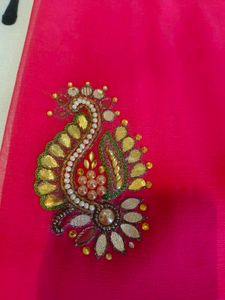 Elegant Pink Saree