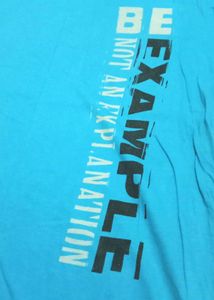 plus fit Blue Graphic Print Tee