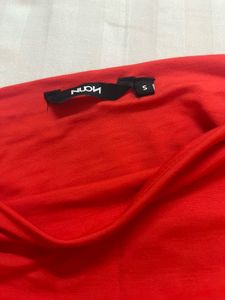 Red One-Shoulder Top