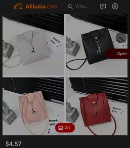 Burgundy Faux Leather Bucket Bag