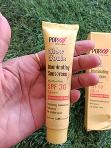 Myglaam Pop Xo Glow Goals Illuminating Sunscreen