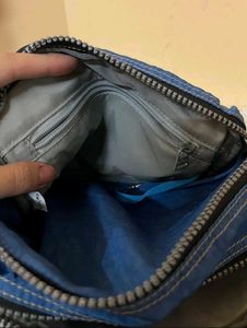Kipling Blue Denim Crossbody Bag