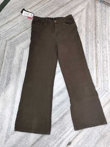 Olive Green Wide Leg Pant