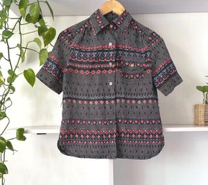Patterned Short Sleeve Shirt