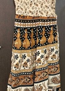 Vintage Cotton Wrap Gown ( Frok)