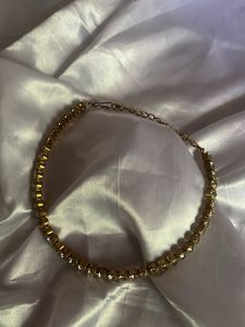 Gold Rhinestone Choker