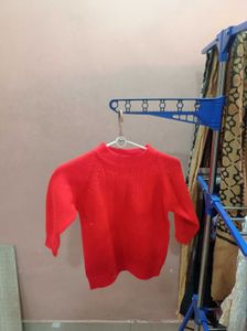 Orange cropped Sweater