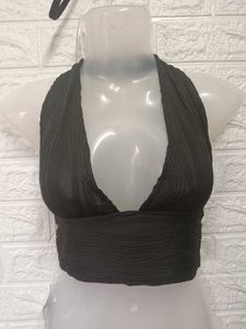 Black Halter Top