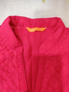Gerua Straight Cut Pink Kurta