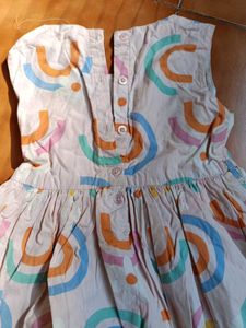 Cute Rainbow Print Dress