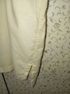 Express Cream Patterned Embroidered Shirt