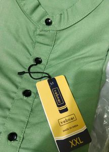 Mens Solid Straight Kurta  XXL  Olive Green