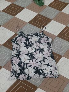 Coverstory Brand Strap Sequined Top